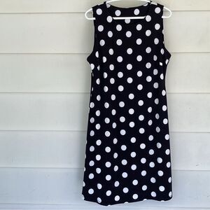 Black with white polka dot dress medium.  0306